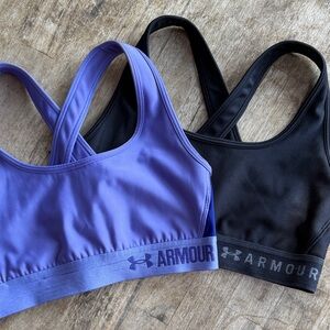 Under Armour Purple and Black Racerback Sports Bras
